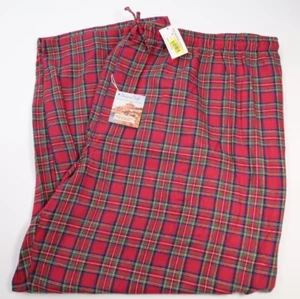 Roundtree & Yorke portugiesische Baumwolle Flanell Lounge Hose kariert Pyjama Größe 4X 4XL - Bild 1 von 4