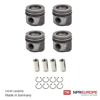 PISTON SET FOR RENAULT CLIO MEGAN KANGOO SCENIC 1.5LL DIESEL K9K STD 76.00MM - Image 1 of 4