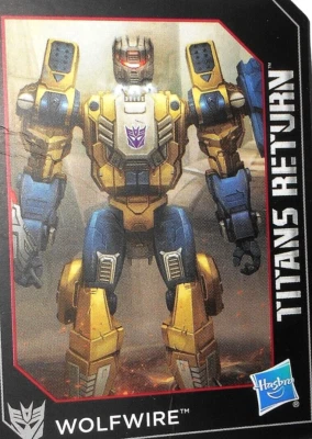 TRANSFORMERS Titans Return WOLFWIRE Trading CARD 2016 Weirdwolf classics Foto 1 de 4