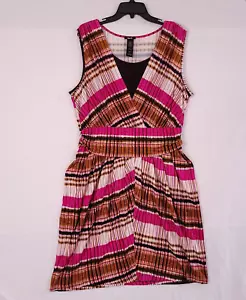 Vestido informal Mark para mujer sin mangas multicolor a rayas talla L (12-14) - Imagen 1 de 10