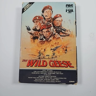 The Wild Geese (VHS, 1978) Rare Side Drawer Original - Image 1 of 4