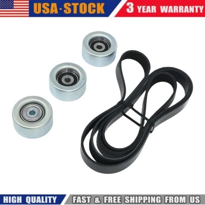 Fit Toyota 4Runner Tundra FJ CRUISER 4.0L V6 4Pcs Drive Belt Idler Pulleys Kit - Image 1 of 4