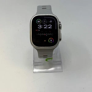Nur GPS Apple Watch Ultra 49MM Natural Titanium Gray Sport Band MQEW3LL/A - Bild 1 von 16