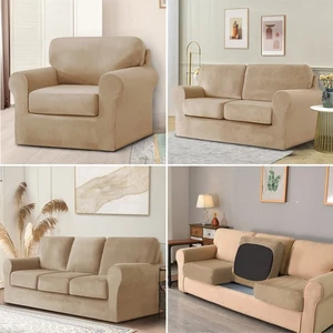 Couch Covers for 1/2/3 Cushion Couch Stretch Sofa Slipcover Furniture Protector - Picture 1 of 110