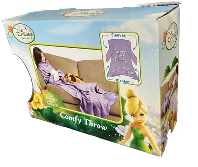 Disney FAIRIES Cómodo Tiro con Mangas 48" X 48" Talla, ¡Nuevo en Caja! Foto 1 de 3