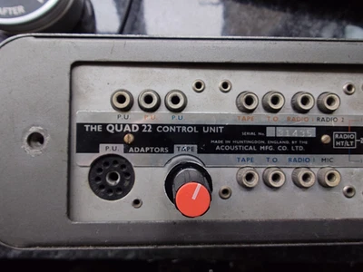 Quad II 22 pre-amp plug in tape adaptor 50K  log Adjustable level - CD/TV etc. - Image 1 of 4