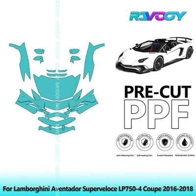 Kit de protección PPF para Lamborghini Aventador Superveloce LP750-4 cupé 2016-2018 Foto 1 de 4
