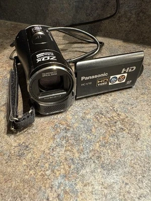 Panasonic HC-V10 Handheld HD Retro Camcorder W/battery, Power Cable ,TESTED Nice - Image 1 of 4