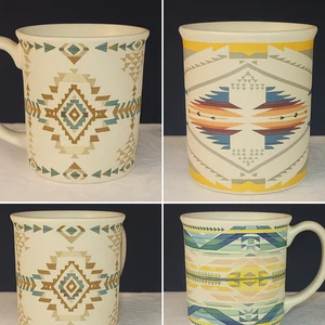 Pendleton Woolen Mills Coffee Mug Set 3 – Southwestern Aztec Pattern – Ceramic - Picture 1 of 9