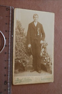 splendida vecchia foto cdv - Ritratto di uomo di Landskron  - Foto 1 di 4