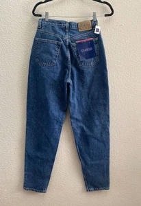NEW VTG GAP Reverse Full Fit High Waist Tapered Leg Stonewashed Jeans 6 NWT Mom - Picture 1 of 5