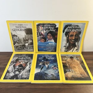 Vintage National Geographic magazines 1980s x 6 Magazines vintage bundle - Picture 1 of 17