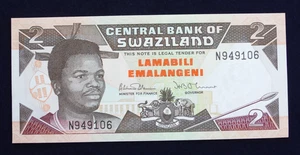 No Date 1992 Swasiland 2 Emalangeni Banknote Catalogue # P18a UNC Uncirculated - Bild 1 von 4