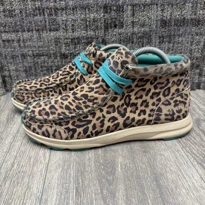 Ariat Spitfire Western Boot Chukka Sneakers Leopard Women's size 8.5 - Image 1 of 4