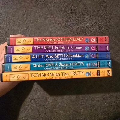 NEST Kids Ten Commandments Lot of 5 DVD Set Homeschool Religion Bible Stories - Image 1 of 4