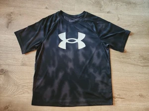 Camisa Top Under Armour YXL Juvenil Extra Grande Negra Blanca Manga Corta Atlética  - Imagen 1 de 3