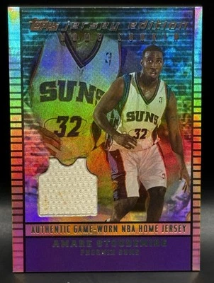 2002-03 Topps Jersey Edition Copper Patch Refractor Amare Stoudemire RC 155/299 - Image 1 of 4