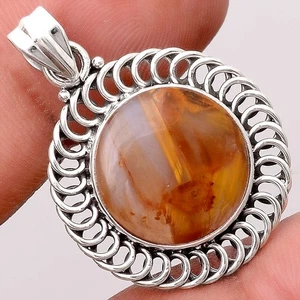 Natürlicher Pietersit - Namibia 925 Sterling Silber Anhänger Schmuck P-1476 - Bild 1 von 5