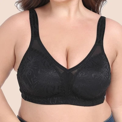 Women Bras Full Cup Bra Plus Size Brassiere Lady Sexy Lingerie Sissy Underwear - Image 1 of 4