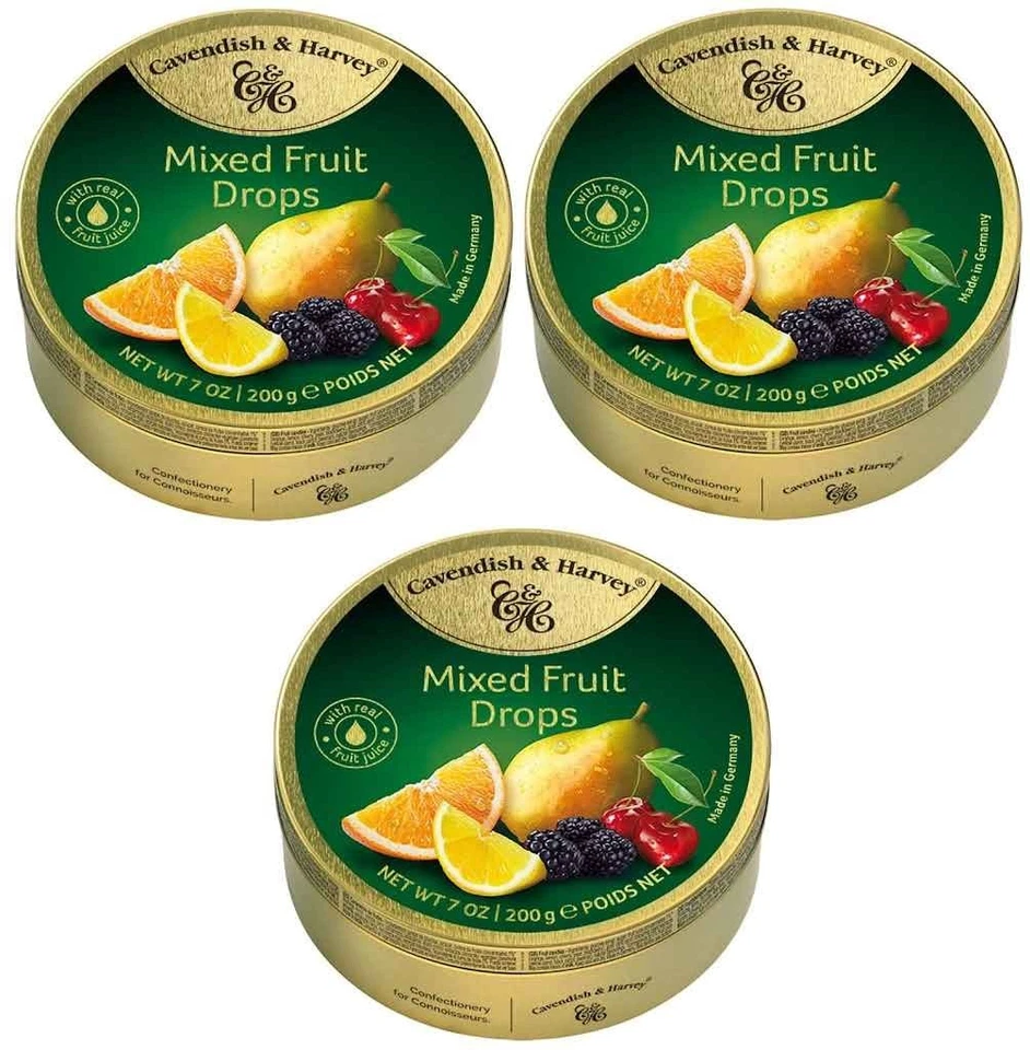 Cavendish & Harvey Mixed Fruit Premium Drops Candy 7 oz PACK OF 3 - Image 1 of 1
