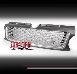 10-12 LAND ROVER RANGE SPORT FRONT HOOD RADIATOR REPLACEMENT GRILLE SILVER MESH - Picture 1 of 2