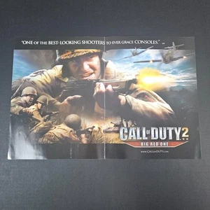2005 Call of Duty 2 Videospiel doppelseitig 2-seitig Druck Werbung Activision - Bild 1 von 4