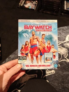 Baywatch Extended Edition 4K UHD Blu-ray with Slipcover Dwayne Johnson - Picture 1 of 10