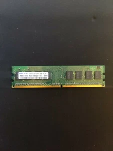 Ram 1GB Samsung 1Rx8 PC2-6400U-666-12-ZZ memoria M378T2863EHS PC RAM KIT - Foto 1 di 1