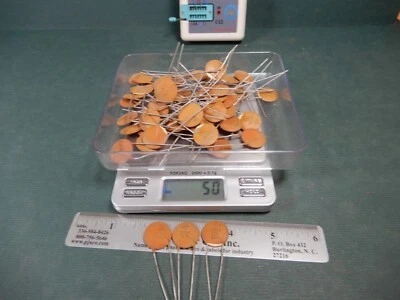 Centralab .0068uf 10% Z5F 陶瓷圆盘电容器数量 50 NOS 样品 = 0.0061uf — 第 1/4 张图片