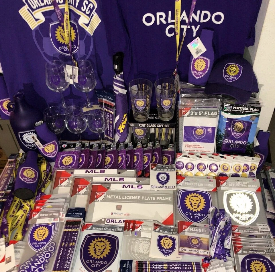 Fútbol Orlando City SC MLS, calcomanías, copas de vino, marcos de matrícula, imanes Foto 1 de 1