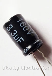 LOT of 3 (three) NON-POLARIZED CAPACITOR 3.3uF 160V - Picture 1 of 1