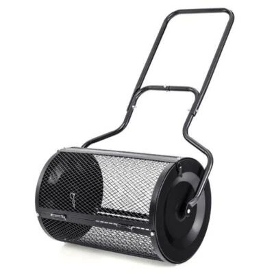 75L 68cm Garden Lawn Compost Soil Sand Fertilizer Push Spreader Roller Tool - image 1 of 4