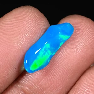 Paraiba Ethiopian Opal Polished Rough Fancy Shape Natural Opal Gemstone 1.90 CTS - Picture 1 of 11