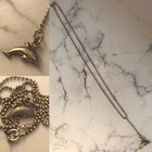 HALY STERLING SILVER DOLPHIN NECKLACE 