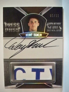 Denny Hamlin Press Pass Stealth 2011 Signature Series Sheet Metal - Picture 1 of 1