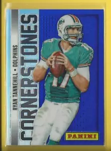 Ryan Tannehill 2013 Panini Prizms Blue Cornerstones Dolphins Tennessee Titans QB - Imagen 1 de 2