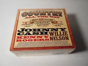 Country Music All The Way 5 CDS NEW Sealed Loretta Lynn W Nelson J Cash 60 SONGS - Picture 1 of 12