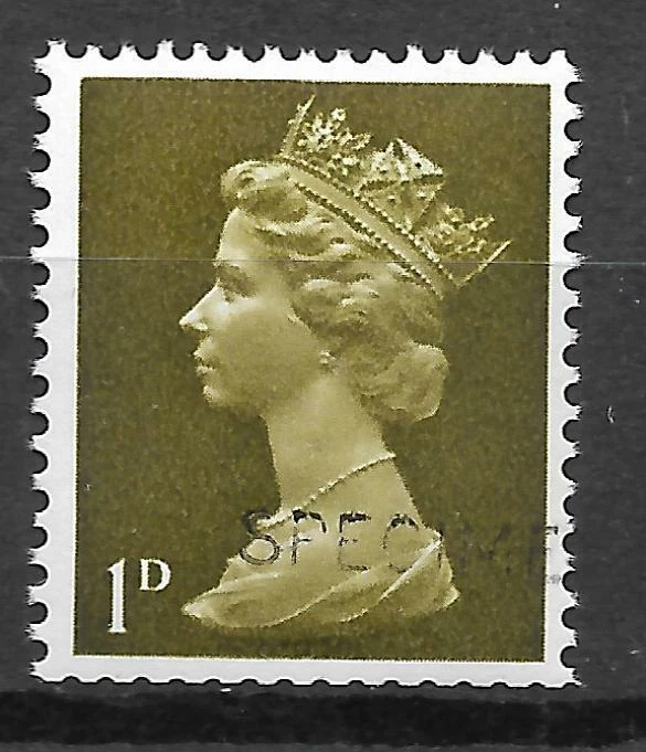Sg 724s 1d Pre-decimal Machin with 'SPECIMEN' overprint - UNMOUNTED MINT/MNH - Image 1 of 1