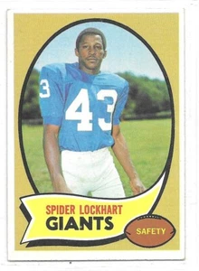 NEW YORK GIANTS Spider Lockhart #17 TOPPS NFL Trading Card - Picture 1 of 1