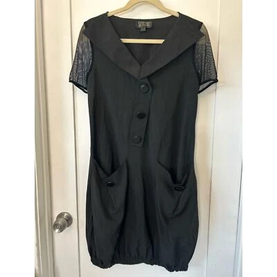 Vestido feminino Melanie Di Modo paraquedas estilo anos 80’s vintage tamanho 10 - Imagem 1 de 4