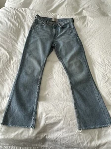 Everlane Jeans  Blue Denim High Rise Kick Crop Size 26 - Picture 1 of 8