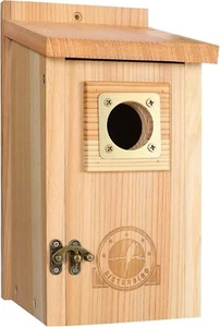 Bird Houses for Outside Clearance with Copper Guard Log Color - Picture 1 of 9