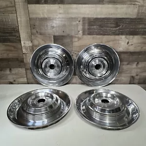 1954 1955 CADILLAC DEVILLE SERIES 62 FLEETWOOD 15" WHEEL COVERS HUBCAPS SET OF 4 - Foto 1 di 15