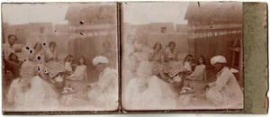 Maroc.Morocco.Bir Mizoui."Le Thé."Vue Stereo Photo 6x13.Stereoview.Argentique. - Picture 1 of 2