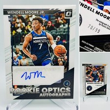 Wendell Moore Jr 2022-23 Donruss Optic Rookie Optic Auto RC /99