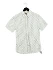 Fatface Men's Shirt Xs Cream Graphic Cotton With Linen Basic
