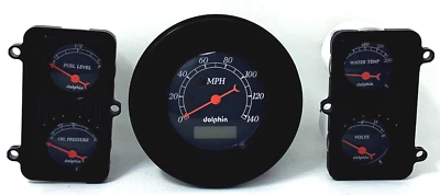 1941 1942 1943 1944 1945 1946 1947  Dodge Truck 5 Gauge Dash Panel Set PC - Image 1 of 4