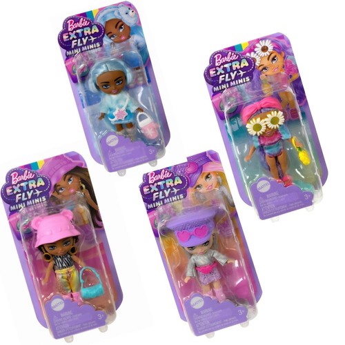 BARBIE EXTRA FLY MINI MINIS TRAVEL DOLL METALLIC DESERT FASHION FESTIVAL ACCES.