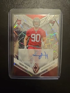 2022 Phoenix Logan Hall Silver Lazer Prizm Rookie Auto Tampa Bay Buccaneers #2/5 - Picture 1 of 2