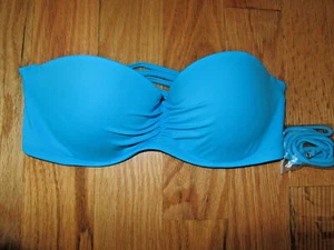 34A ❤️VICTORIA'S SECRET BADEANZUG BIKINI BANDEAU TRÄGERLOS VS TOP PUSH UP TRÄGER - Bild 1 von 2